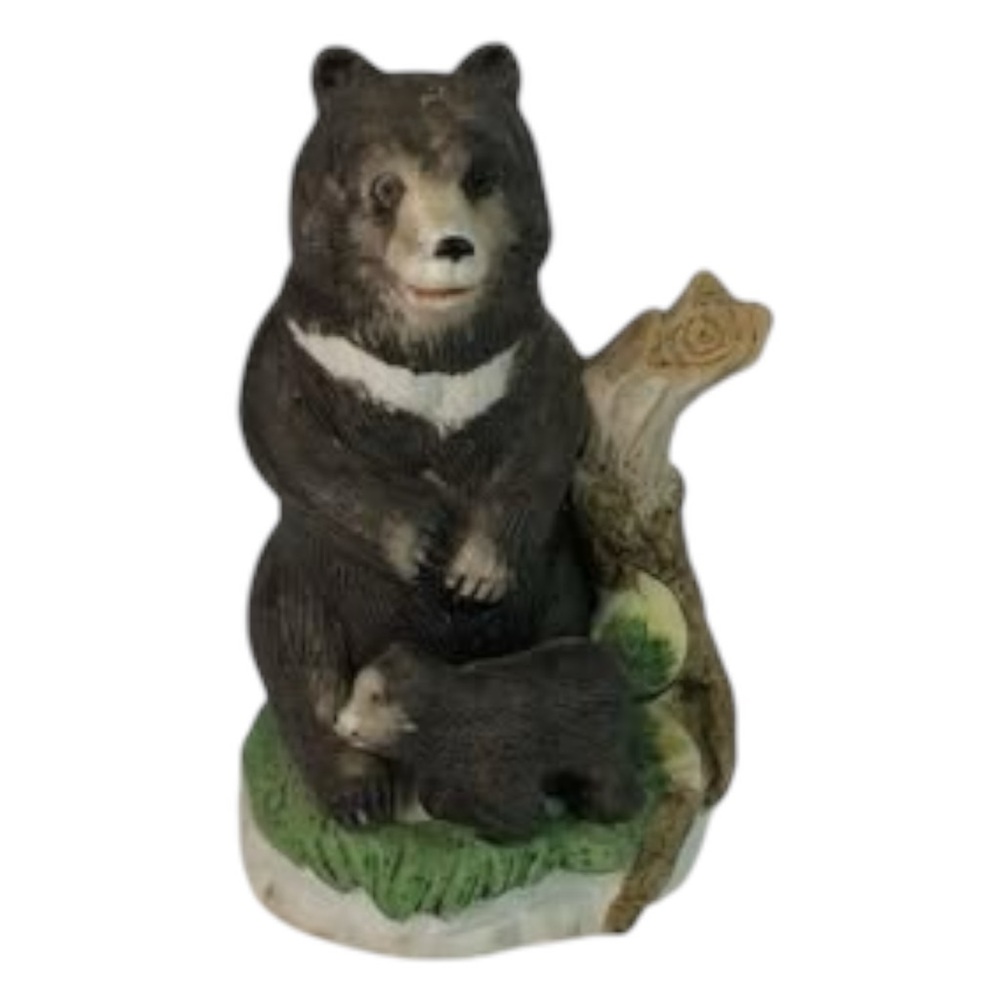 Vintage HOMCO Home Interiors Ceramic Bear Figurine